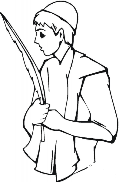 Getting Ready for Shavuot  coloring page image