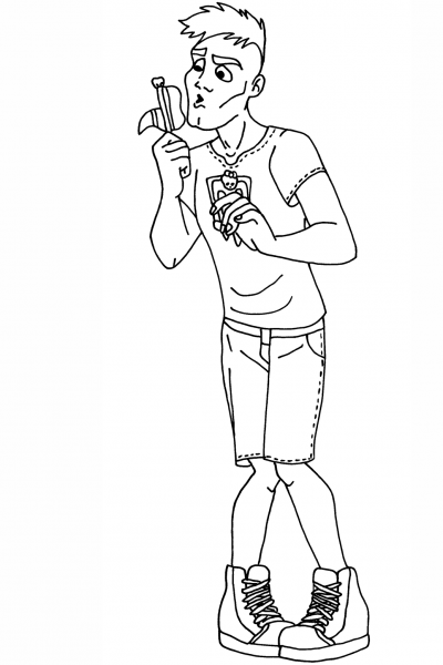Ghoul Spirit Slow Moe coloring page image