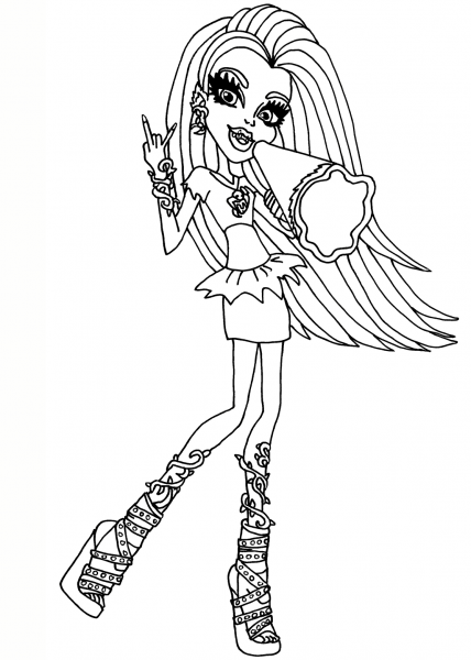 Ghoul Spirit Venus coloring page image