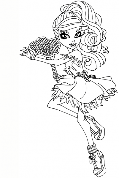 Ghoul Sports Spectra Vondergeist coloring page image