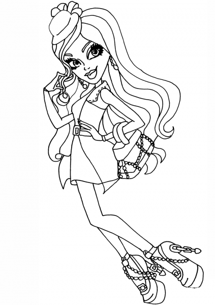 Ghouls Night out Spectra coloring page image