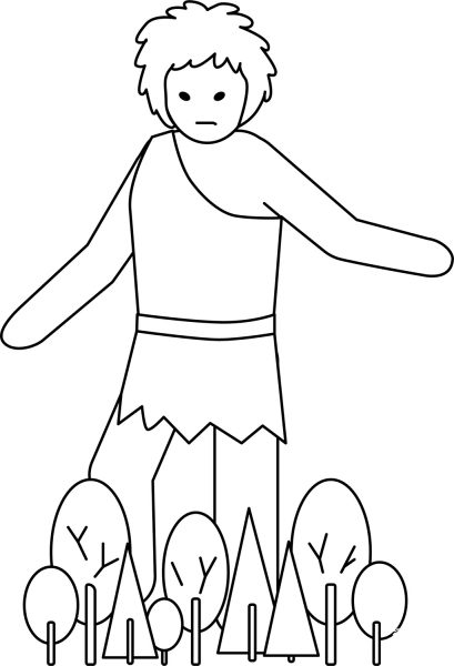 Giant coloring page image