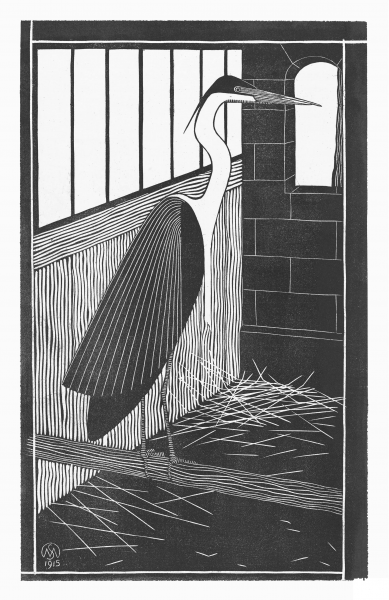 Giant Heron coloring page image