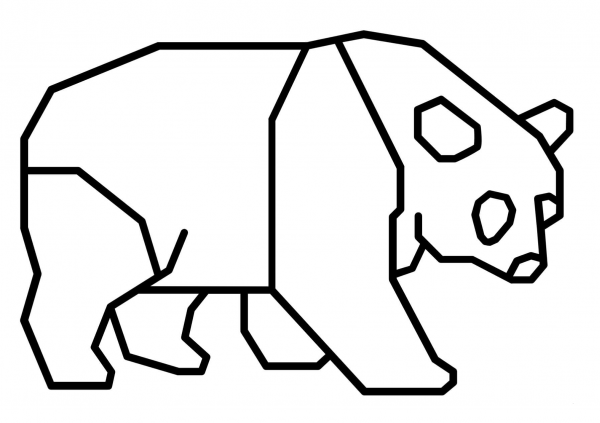 Giant Panda coloring page image