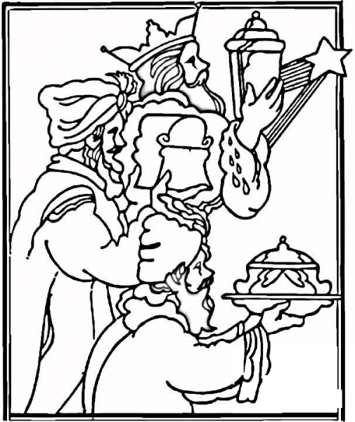 Gifts from Kings  coloring page image