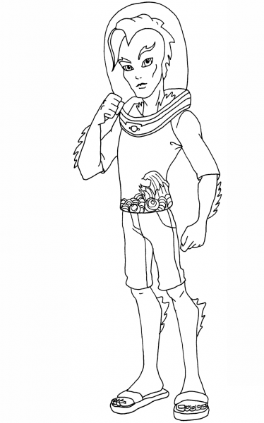 Gill coloring page image