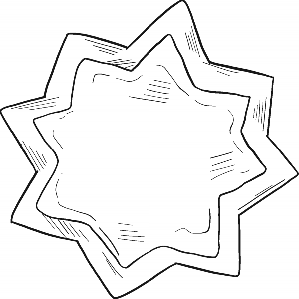 Gingerbread coloring page image
