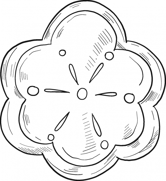 Gingerbread coloring page image
