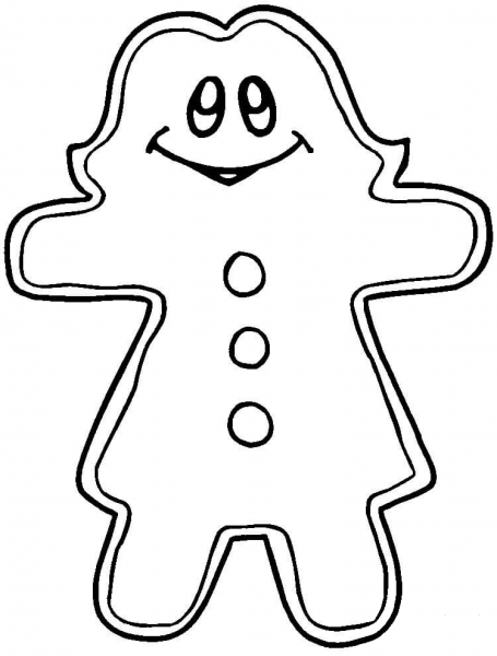 Gingerbread Girl coloring page image