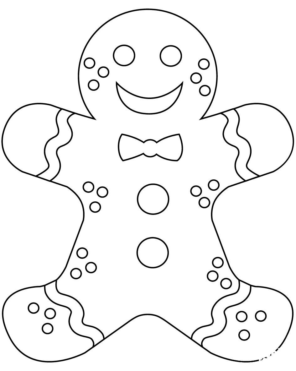 Gingerbread Man coloring page ColouringPages