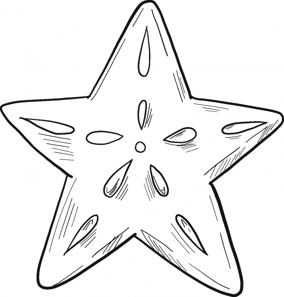 Gingerbread Star coloring page image