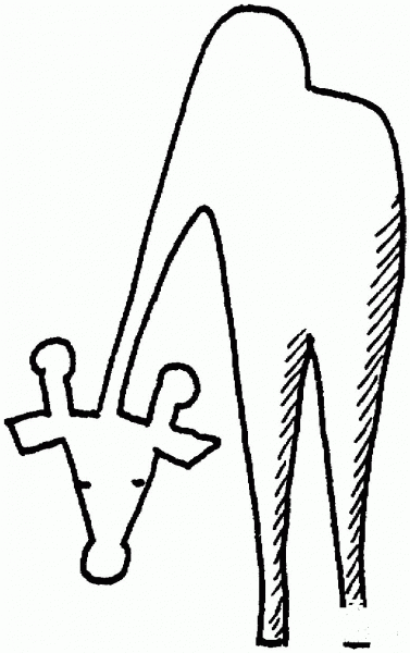 Giraffe coloring page image