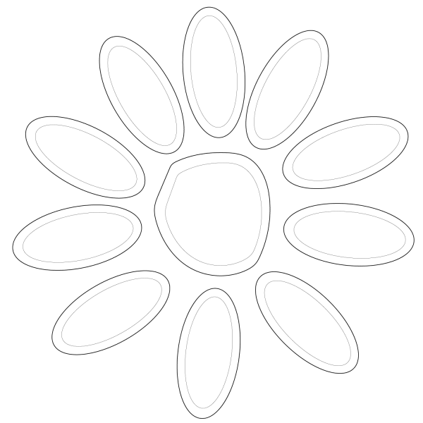 Girl Scout Daisy Petals coloring page image