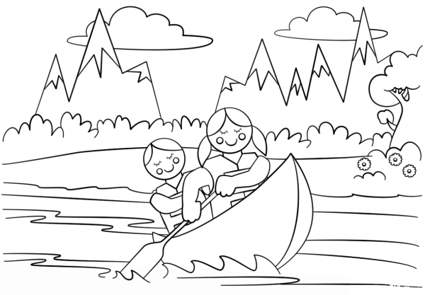 Girl Scouts Adventure coloring page image