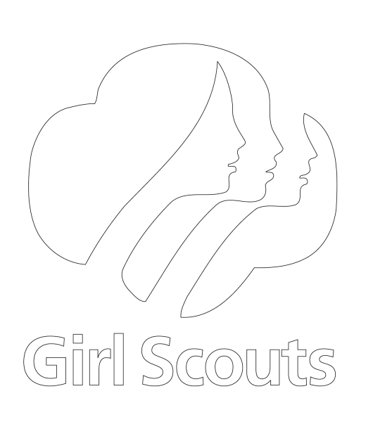 Girl Scouts Logo coloring page image