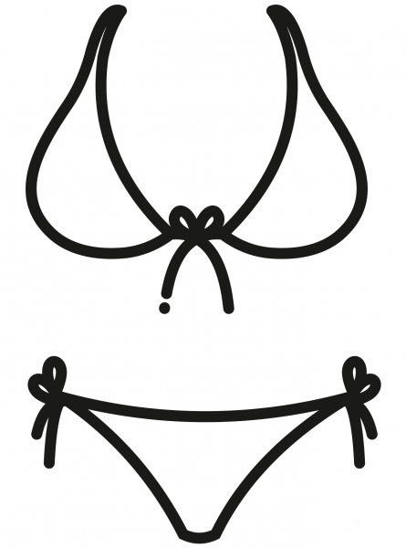 Girl Swimsuit coloring page image