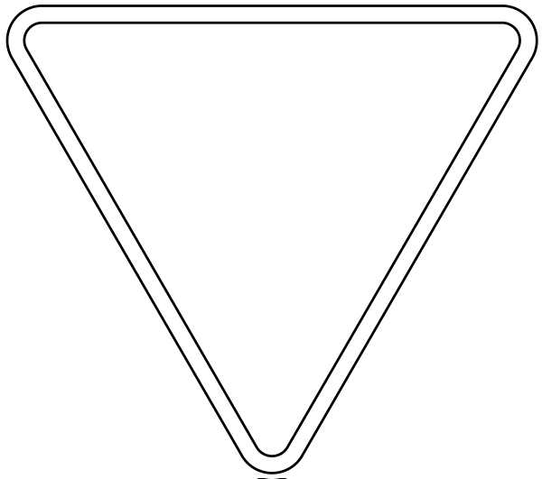 Give Way A-7 coloring page image