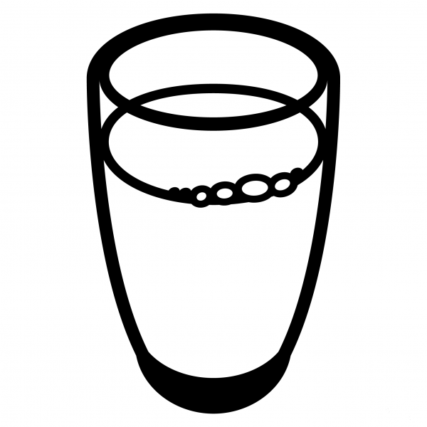 Glass of Milk Emoji coloring page image