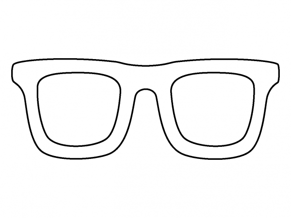 Glasses Emoji coloring page image
