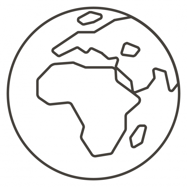 Globe Showing Europe Africa coloring page image