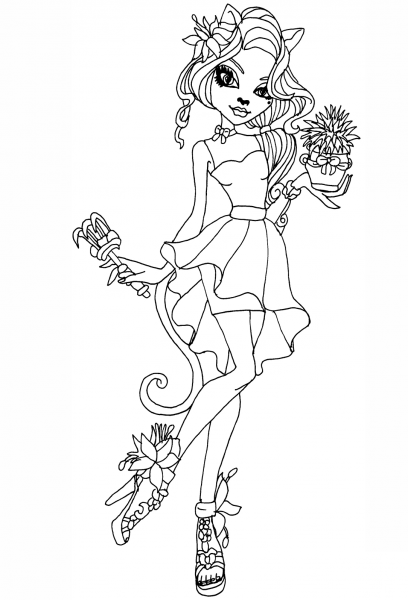 Gloom and Bloom coloring page image