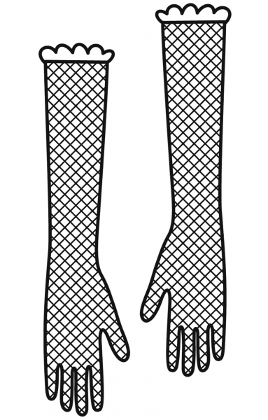 Gloves coloring page image