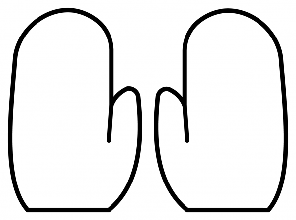 Gloves Emoji coloring page image