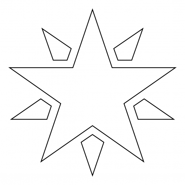 Glowing Star coloring page image
