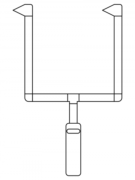 Goal Post Football coloring page image