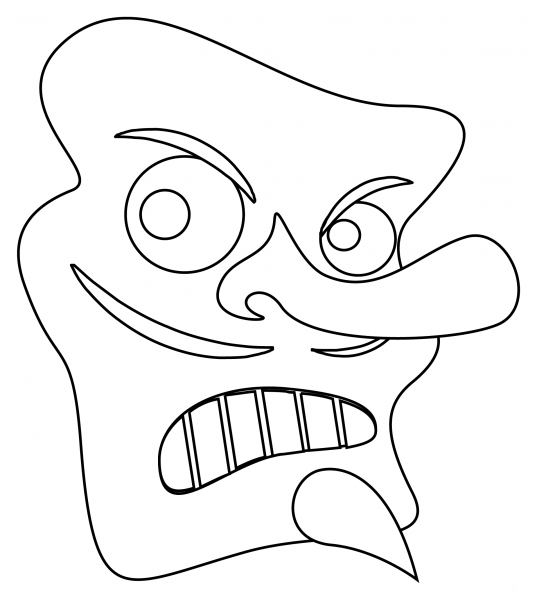 Goblin coloring page image