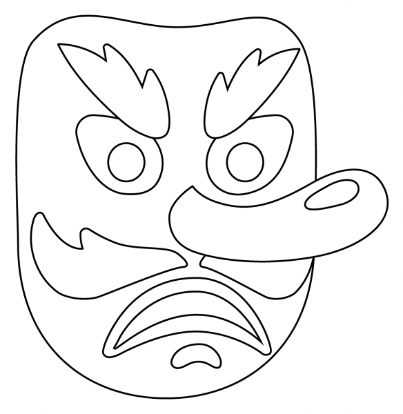 Goblin Emoji coloring page image