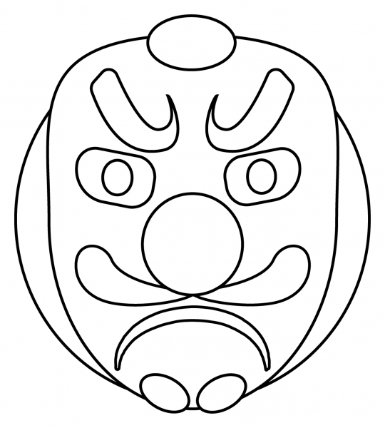 Goblin Emoji coloring page image