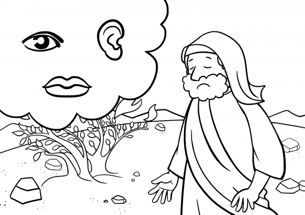 God Will Help You to Speak and Will Teach You What to Say coloring page image