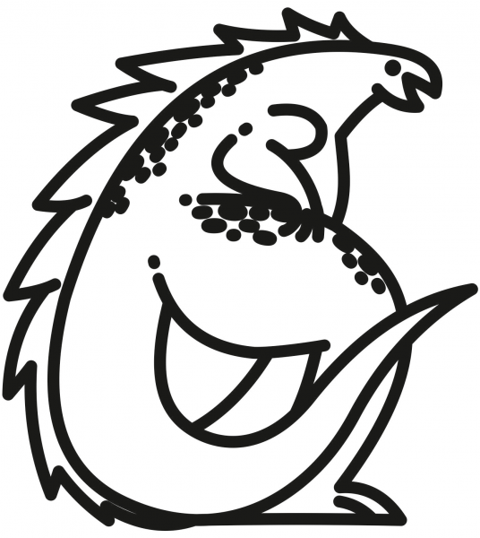 Godzilla coloring page image