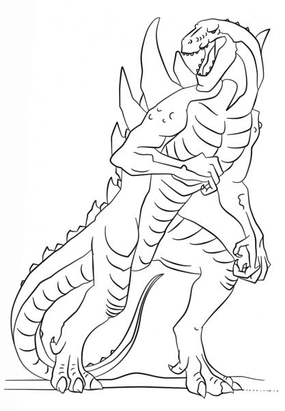 Godzilla the Series coloring page image