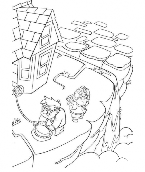 Going Home  coloring page image