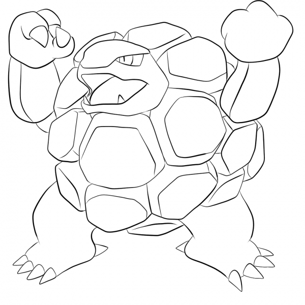 Golem coloring page image
