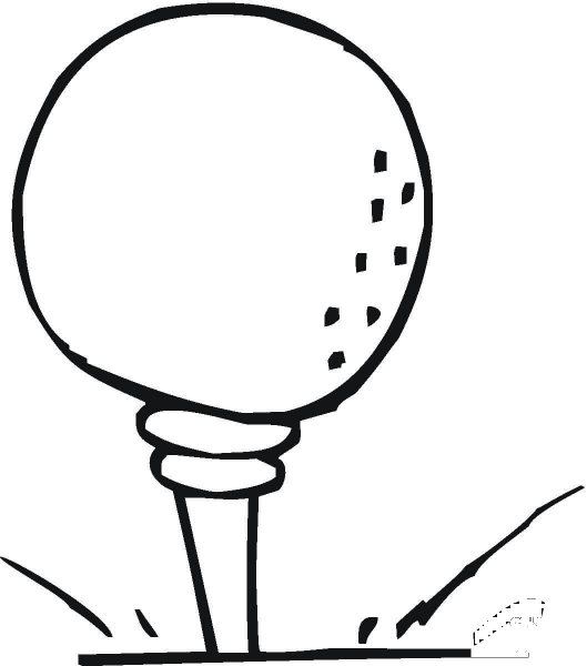 Golf Ball  coloring page image