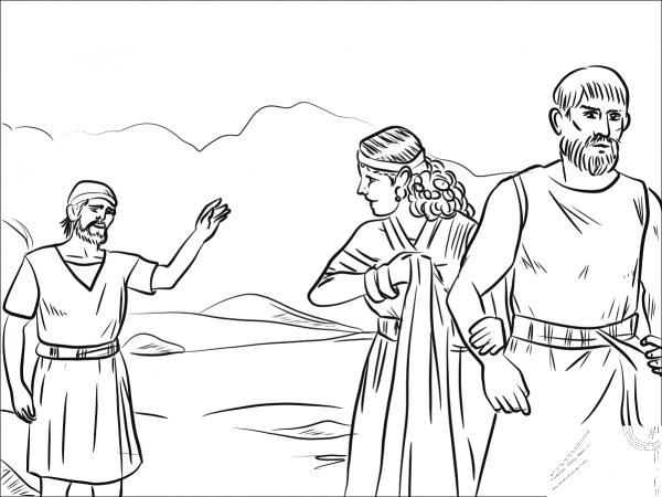 Gomer Went off to Live with Another Man coloring page image