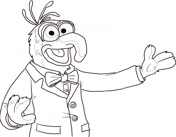 Gonzo coloring page image