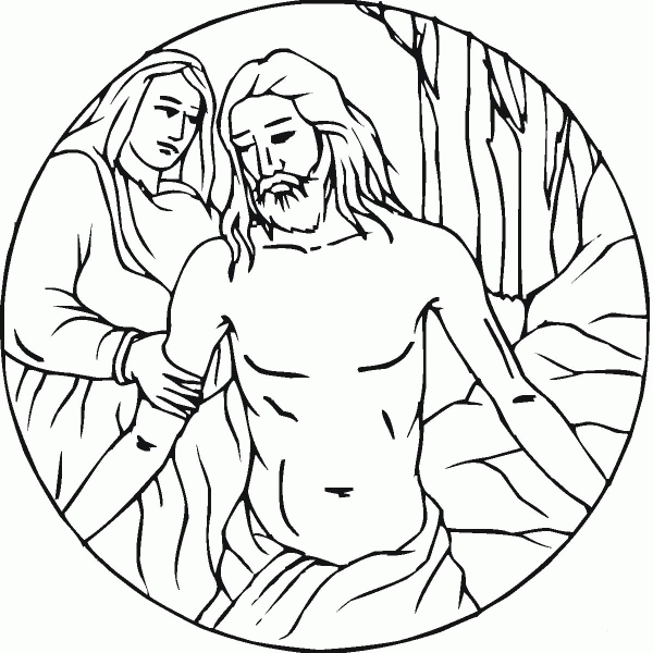 Good Friday coloring page image