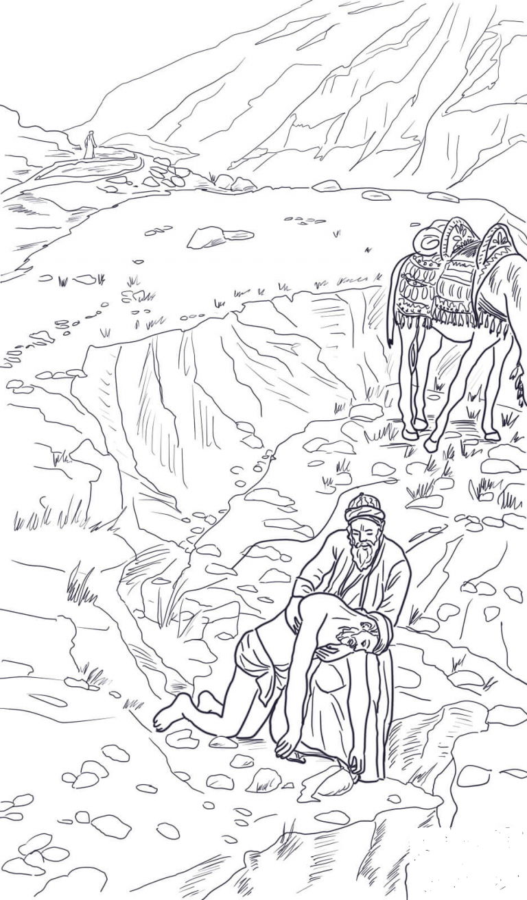 Good Samaritan Parable coloring page - ColouringPages