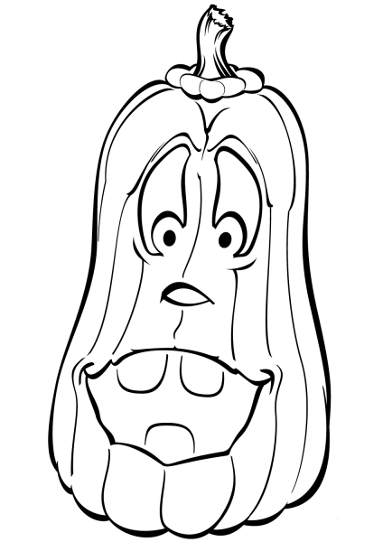 Goofy Pumpkin coloring page image