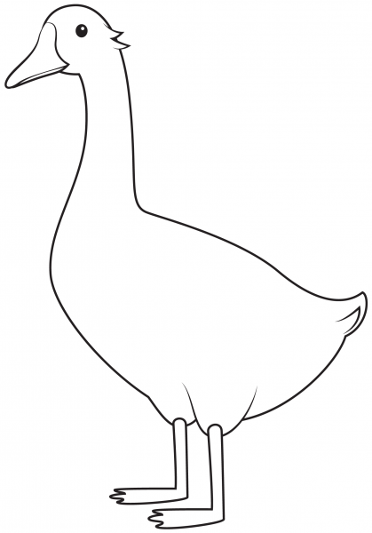 Goose coloring page image
