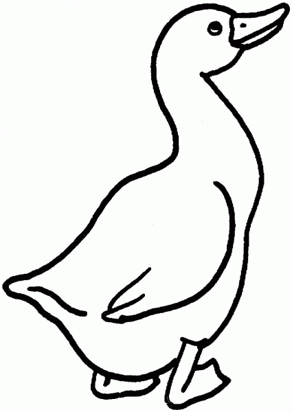 Goose coloring page image
