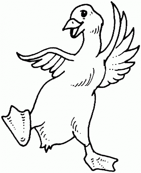 Goose Dance coloring page image