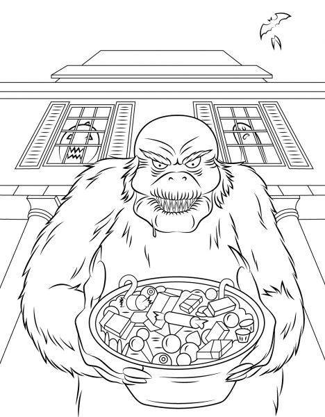 Goosebumps coloring page image