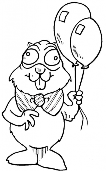 Gopher  coloring page image