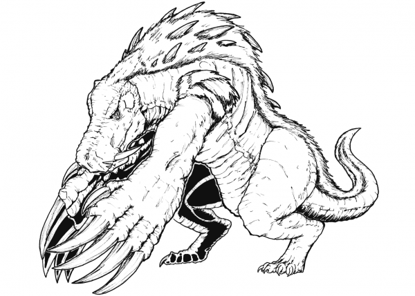 Gorgonato coloring page image