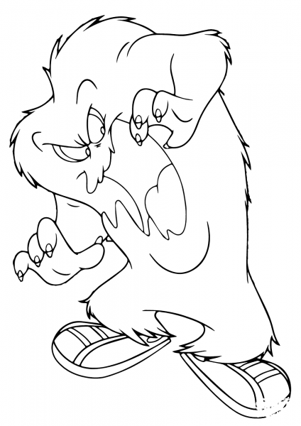 Gossamer coloring page image